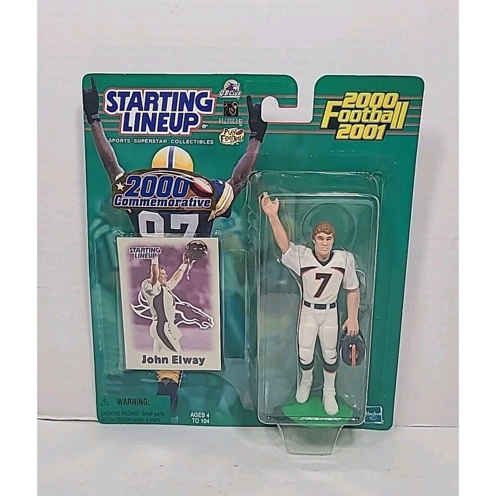 Vintage 2000-2001 NFL Starting Lineup John Elway Denver Broncos Action Figure